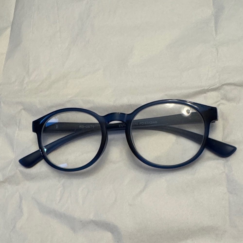 Stylish Blue Round reader Glasses